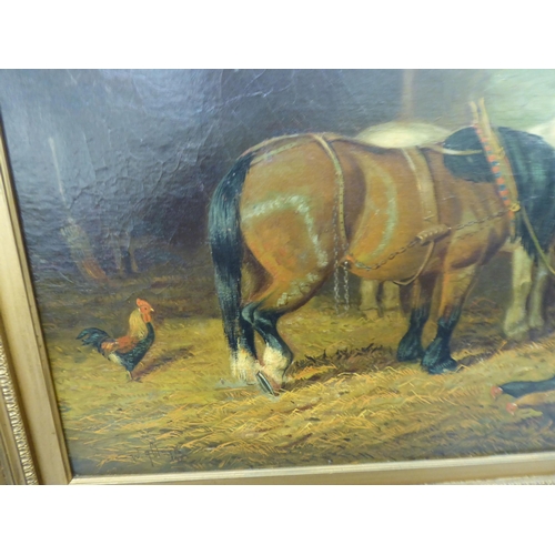 292 - William Albert Clark - a stable interior  oil on canvas  bears a signature & dated 190... 