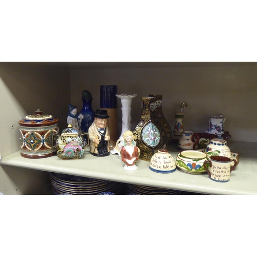 295 - Decorative ceramics: to include a Royal Doulton stoneware tobacco jar and cover  6