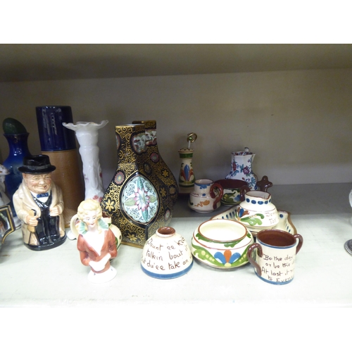 295 - Decorative ceramics: to include a Royal Doulton stoneware tobacco jar and cover  6