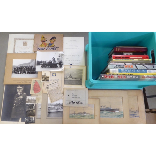 303 - Uncollated military and other ephemera: to include photographs, featuring royal visits 