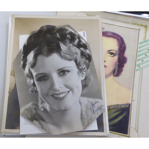 304 - Vintage stars of stage and screen photographs, some bearing signatures