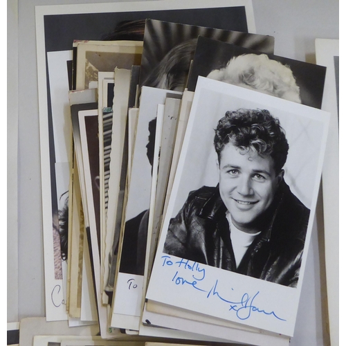 304 - Vintage stars of stage and screen photographs, some bearing signatures