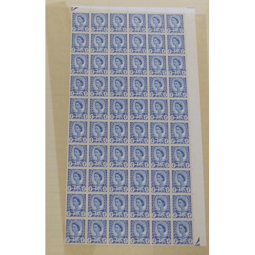 319 - Uncollated postage stamps, British sheets and blocks 