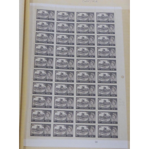 319 - Uncollated postage stamps, British sheets and blocks 