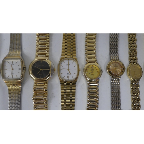 36 - Various modern wristwatches: to include Rotary and Skagden