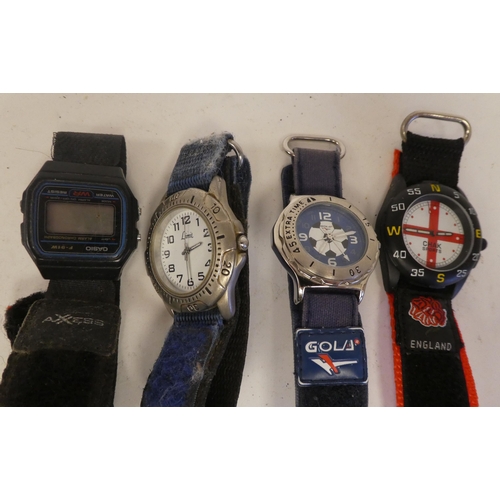 39 - Variously cased and strapped wristwatches