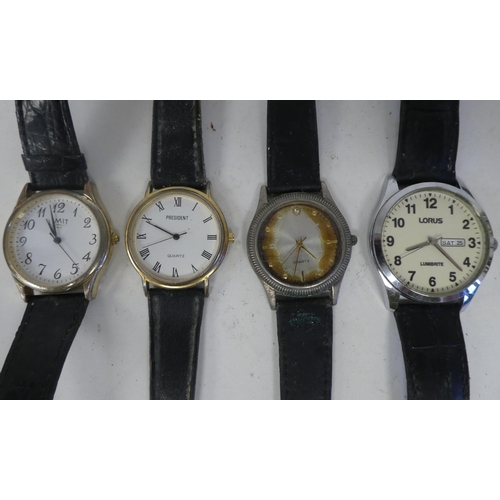 39 - Variously cased and strapped wristwatches