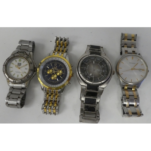 39 - Variously cased and strapped wristwatches