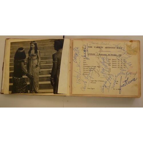 47 - Two autograph albums: to include Eric Fowler; Yorkshire CC and a signed photograph of Paulette Godda... 