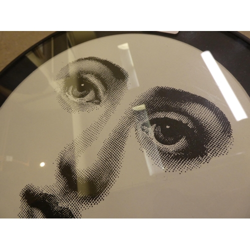 61 - A modern Cole & Son table stool from the Fornasetti Collection from designs by Piero Fornasetti&... 
