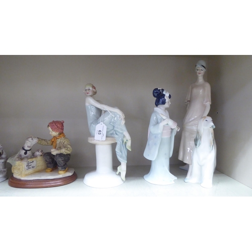 63 - Decorative ceramics: to include two Royal Doulton china figures from The Reflection Collection ... 