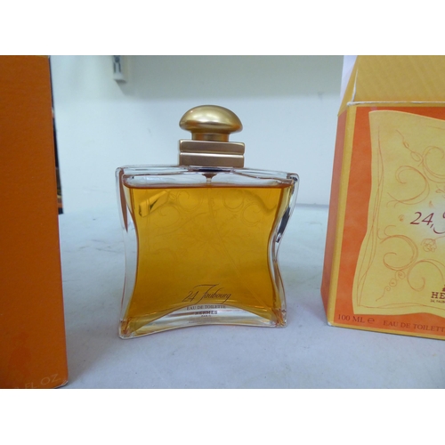 88 - Two (opened) bottles of Hermes 24 Faubourg eau de toilette  3.3fl oz  boxed 