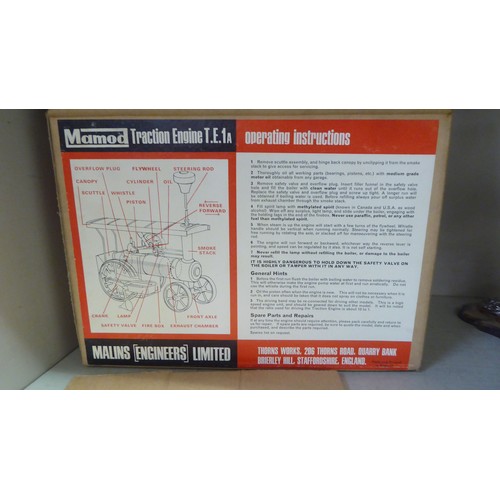253 - A Mamod scale model live steam traction engine  boxed