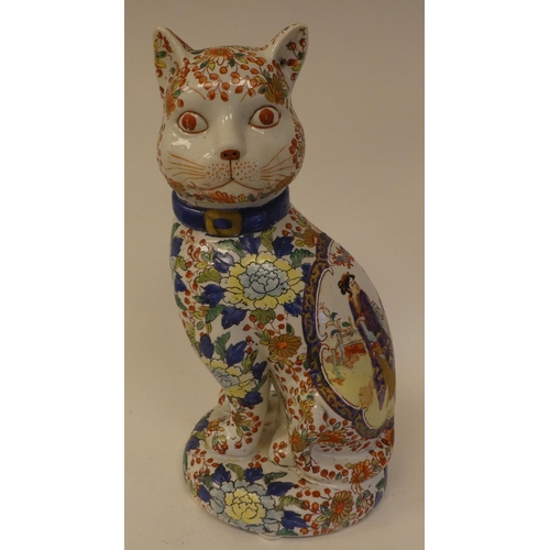 110 - Modern Oriental ceramics: to include a Chinese porcelain cat  16