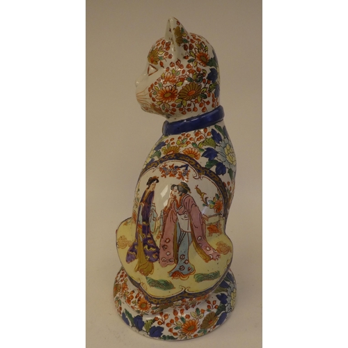 110 - Modern Oriental ceramics: to include a Chinese porcelain cat  16