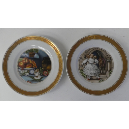 125 - A set of nine Royal Copenhagen porcelain plates for the 'Hans Christian Andersen' series  circa 1975... 