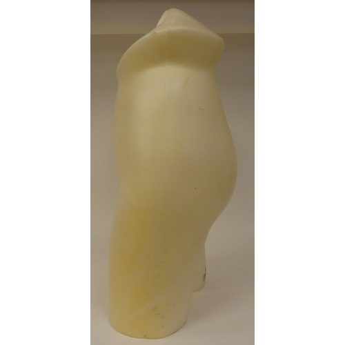 139 - A vintage Playtex retailer's, opaque plastic display dummy, with provision for illumination  21... 