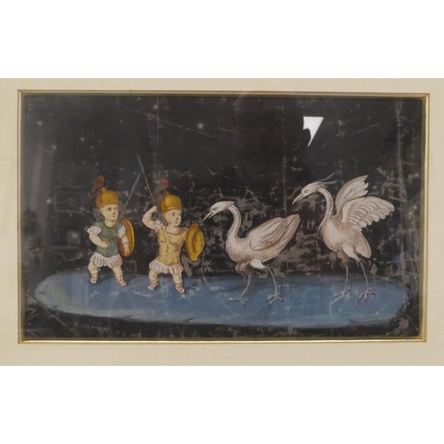53 - 17th/18thC Italian School - a pair of classically inspired, allegorical scenes with pixies, exotic b... 