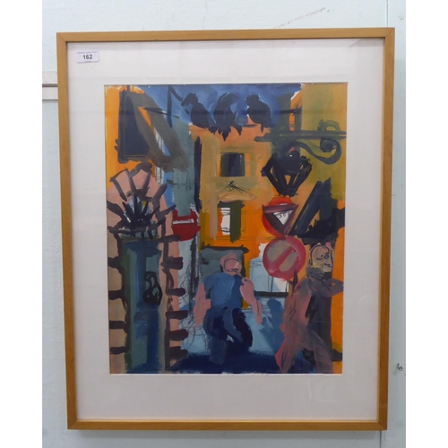 162 - Denis Clarke - 'Italian Street Scene'  gauche  bears a signature with title verso  19... 