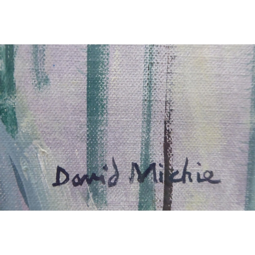 167 - David Michie - 'Poppies 2000'  oil on canvas  bears a signature & gallery label verso&... 