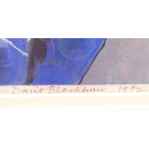 175 - David Blackburn - 'Green Forest Twilight'  mixed media  bears a signature & dated 1992  20