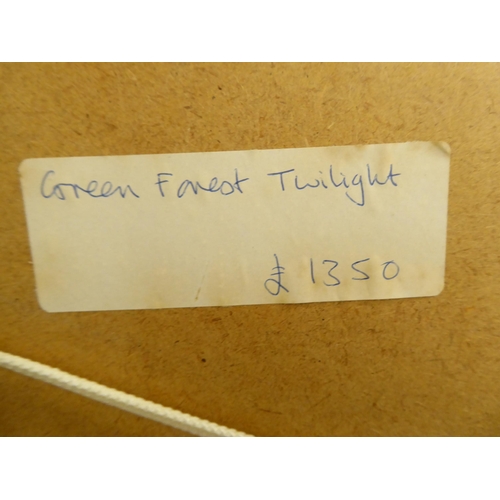 175 - David Blackburn - 'Green Forest Twilight'  mixed media  bears a signature & dated 1992  20