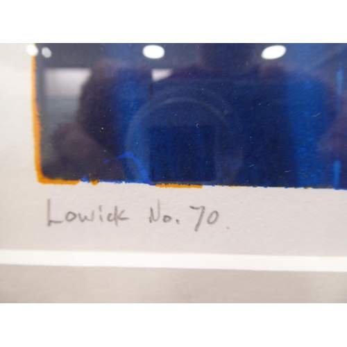 186 - Martyn Brewster - 'Lowick 70'  monoprint  bears a pencil title & signature, dated '94 ... 