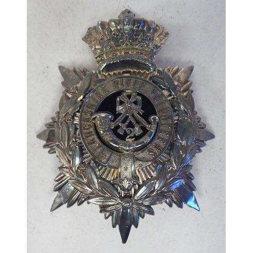 84 - A 2nd Lancashire Rifle Volunteer's helmet plate(Please Note: this lot is subject to the statement ma... 