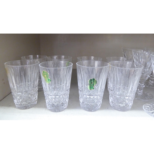 113 - Two sets of eight Waterford crystal drinking glasses  3.5