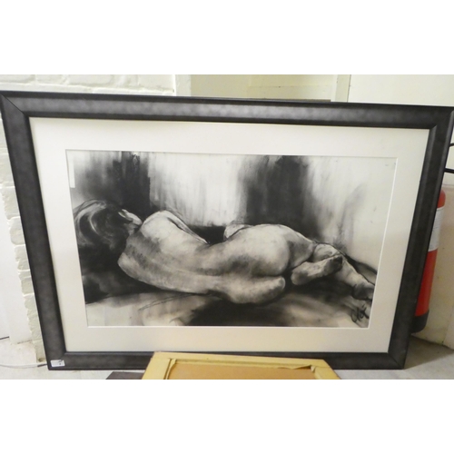 189 - Pictures: to include Jean Harvey - a seated nude  charcoal  bears a signature  17