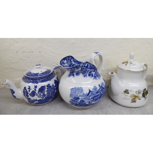 282 - Patterned and branded china teapots and jugs 