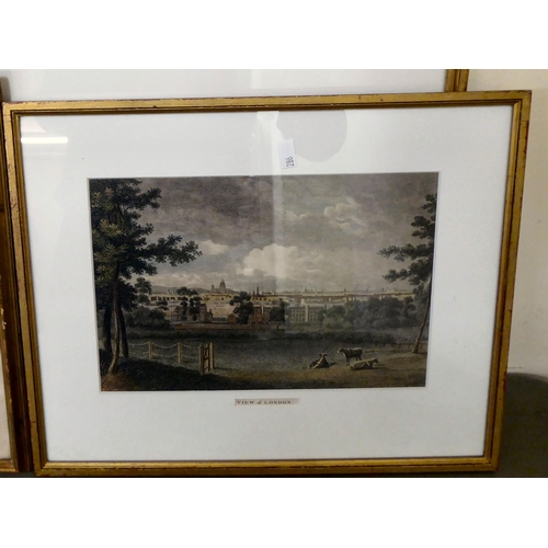 286 - Framed 19thC and later variously themed monochrome and coloured engraving prints  largest 10