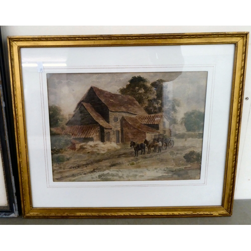 286 - Framed 19thC and later variously themed monochrome and coloured engraving prints  largest 10