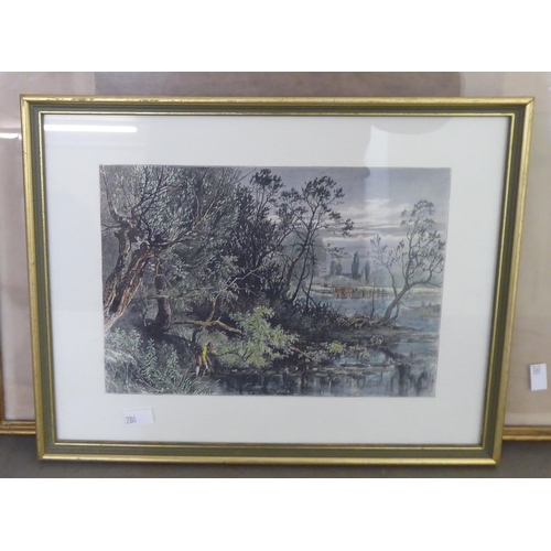 286 - Framed 19thC and later variously themed monochrome and coloured engraving prints  largest 10