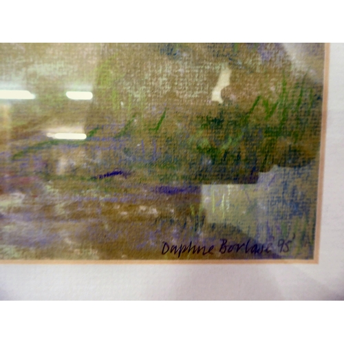 292 - Seven framed works by Daphne Boclase - mixed subjects and mediums  bearing signatures  &nb... 