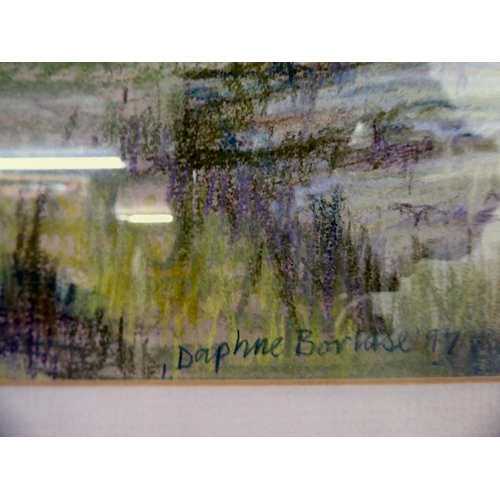 292 - Seven framed works by Daphne Boclase - mixed subjects and mediums  bearing signatures  &nb... 