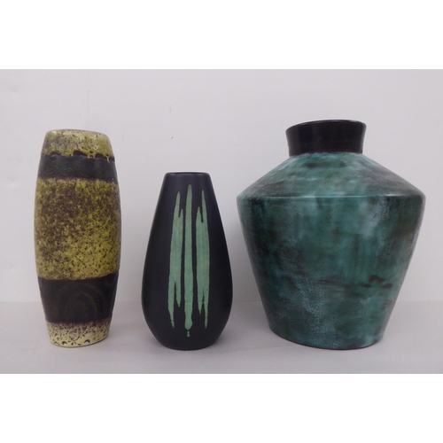 71 - Studio pottery: to include vases and dishes  various sizes