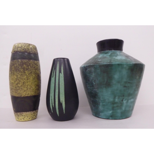 71 - Studio pottery: to include vases and dishes  various sizes