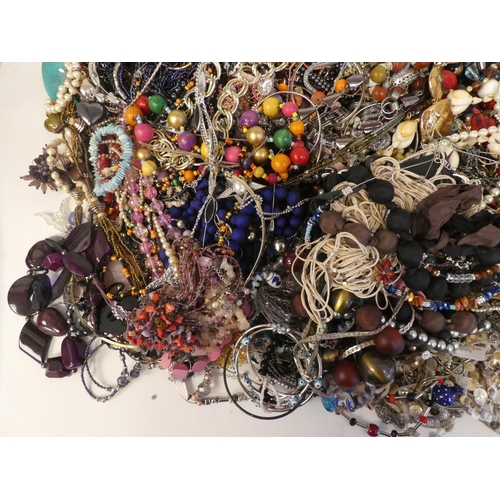 86 - Costume jewellery, mainly bangles and bracelets, simulated pearls and other necklaces