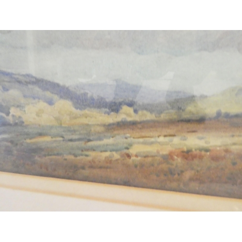 46 - Early/mid 20thC British School - a hillside landscape on an overcast day  watercolour  12