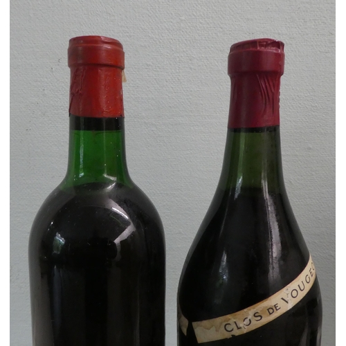 63 - Three bottles of 1952 Chateau de la Tour Clos-Vougeot; and a bottle of Chateau Smith Haut La Jite Ma... 