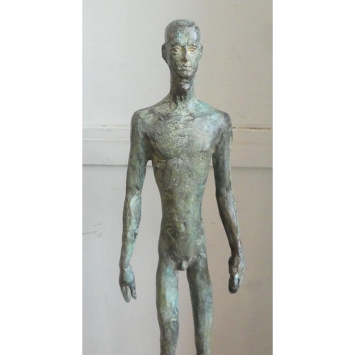 68 - In the manner of Salvatore Dali 'Reflections' a cast bronze statue, on a plinth  46