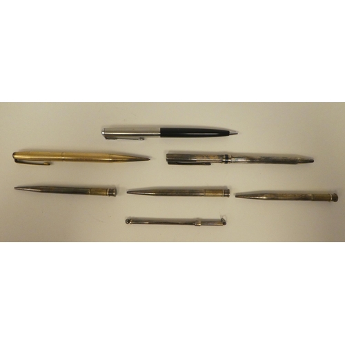 70 - Seven variously cased pencils: to include three Mordan Everpoints 