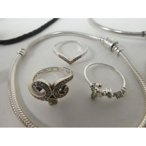 71 - Mainly silver items of personal ornament: to include Pandora bracelets and charms 