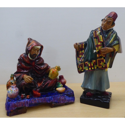 92 - Five Royal Doulton china figures: to include 'Carpet Seller'  HN1464  8