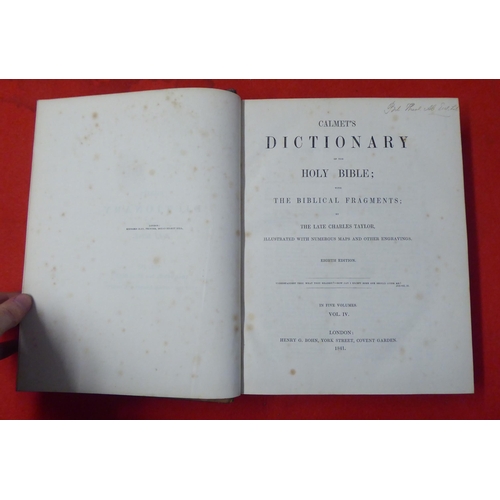Books: 'Calmets Dictionary of the Holy Bible' by the late Charles ...