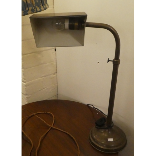 10 - WITHDRAWN - Table lamps: to include a green glass example with a multi-faceted column  21