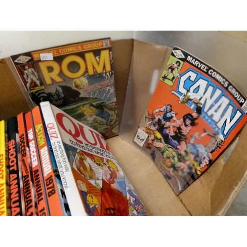 103 - Children's annuals and comics: to include Marvels ROM No.33