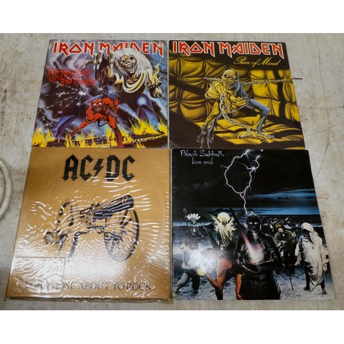 105 - LPs and 45 vinyl records: to include 'Iron Maiden'