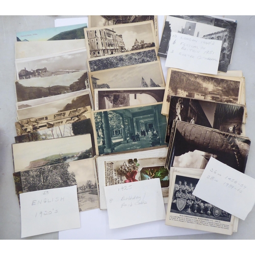 128 - Uncollated postcards: to include London in the 1940s/50s; football teams in 1958/1960; and scenic st... 
